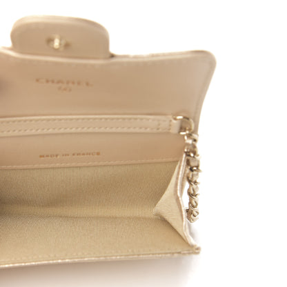Chanel Metallic Lambskin Quilted Flap Chain Waist Bag Gold 5 of 12