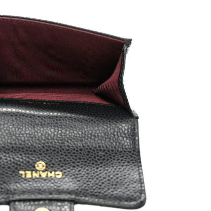 Chanel Caviar Quilted Flap Card Holder Wallet Black 7 of 7