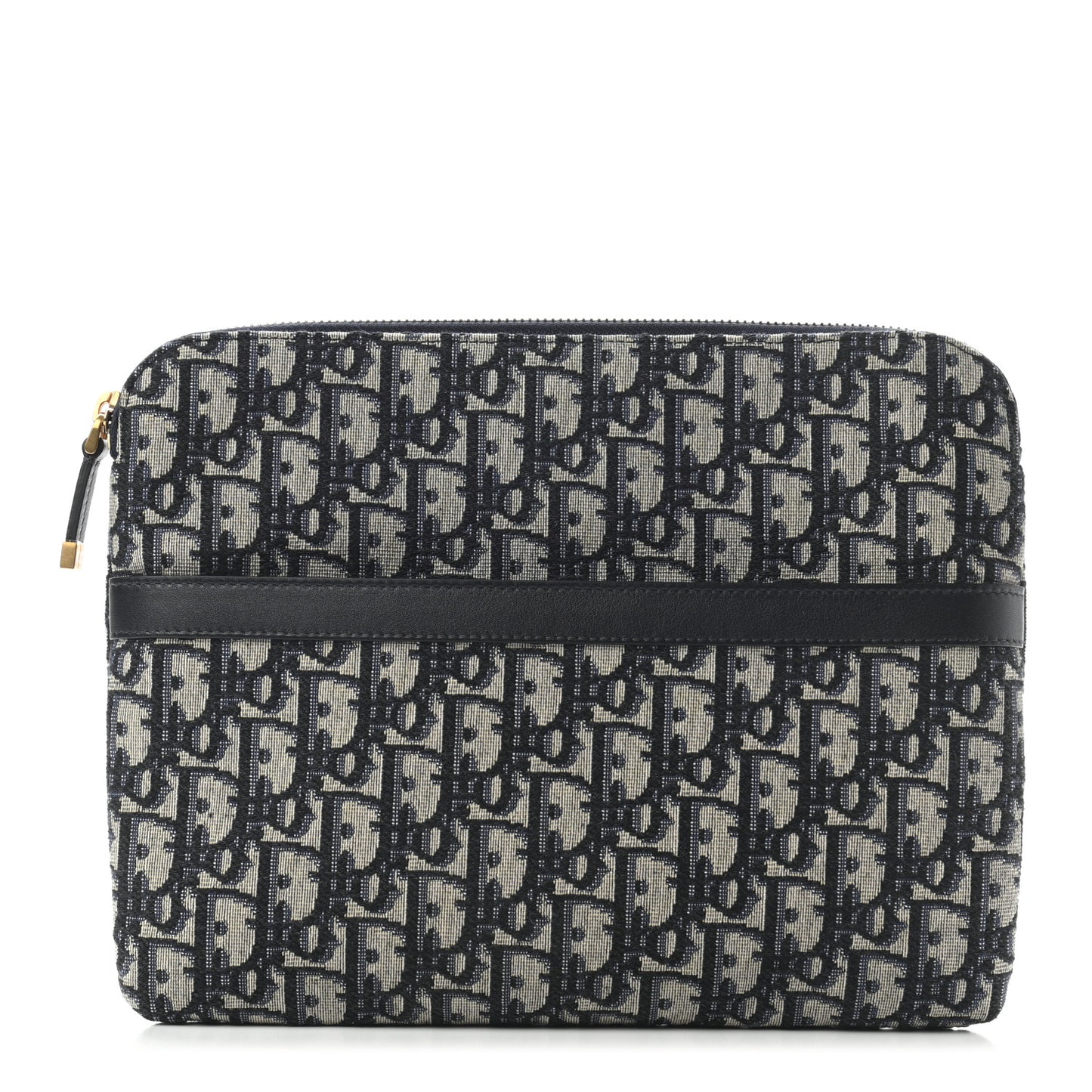 Oblique Pouch Clutch Blue