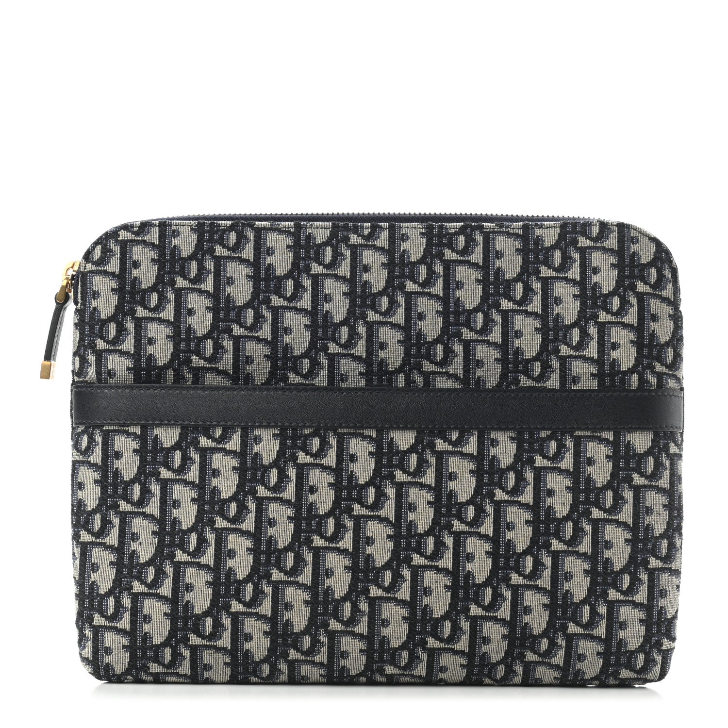 Christian Dior Oblique Pouch Clutch Blue 1 of 8