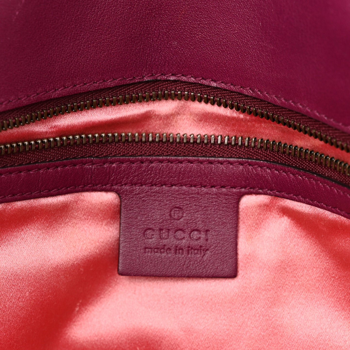Velvet Matelasse Loved Embroidered Medium GG Marmont Shoulder Bag Fuchsia Violet Cyclamen
