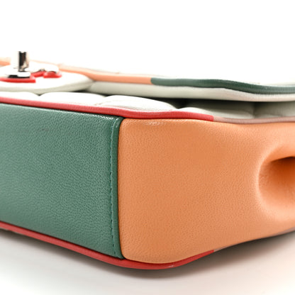 Chanel Lambskin Plexiglass Quilted Small Cuba Color Flap White Multicolor 10 of 10