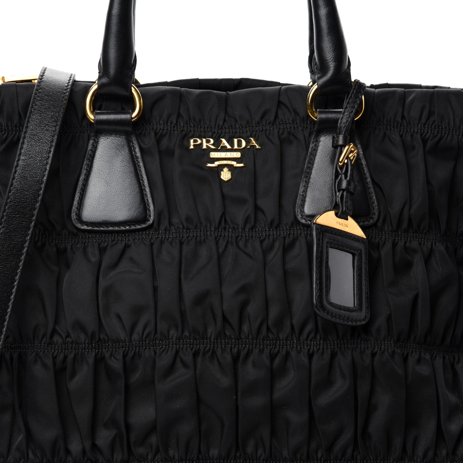 Prada Tessuto Nylon Gaufre Tote Black 10 of 10