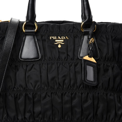 Prada Tessuto Nylon Gaufre Tote Black 10 of 10