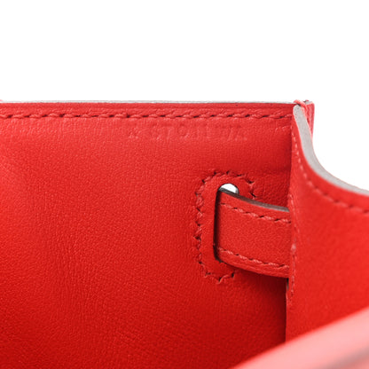 Hermes Swift Kelly Pochette Clutch Rouge Tomate 7 of 8