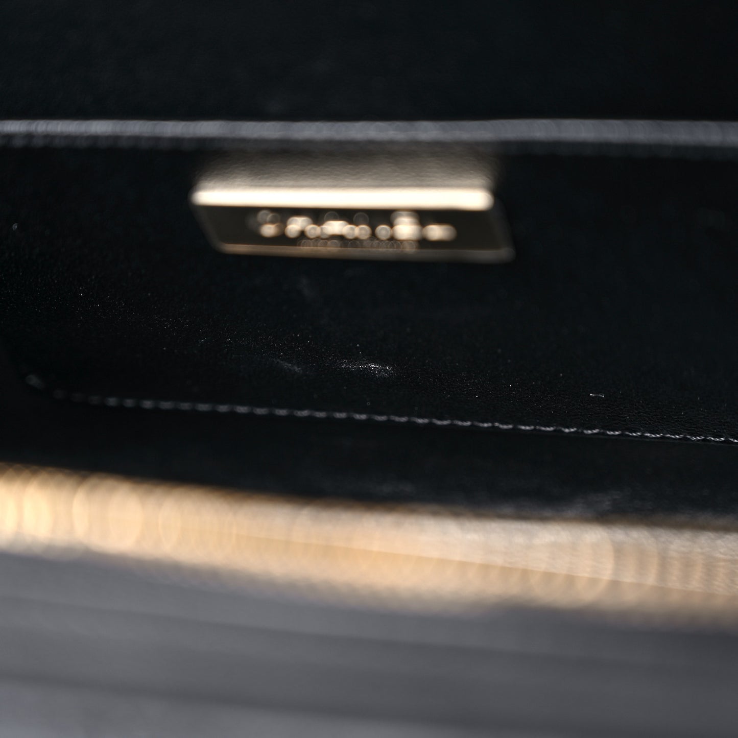 Calfskin Quilted Studded Square Vanity Case Black