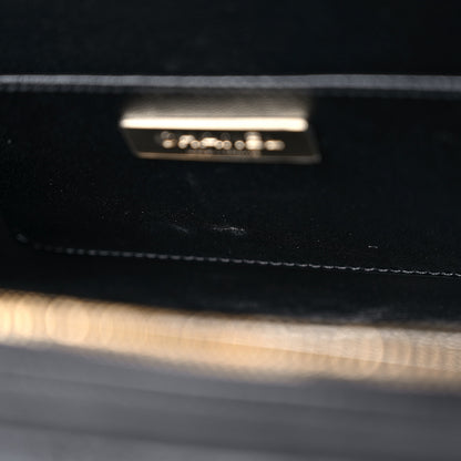 Chanel Calfskin Quilted Studded Square Vanity Case Black 10 of 12