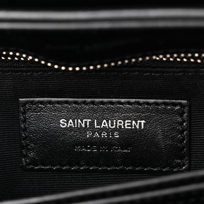 Saint Laurent Calfskin Y Quilted Monogram Toy Loulou Crossbody Bag Black 6 of 10