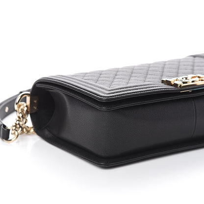Chanel Caviar Quilted New Medium Boy Flap Black 7 of 8