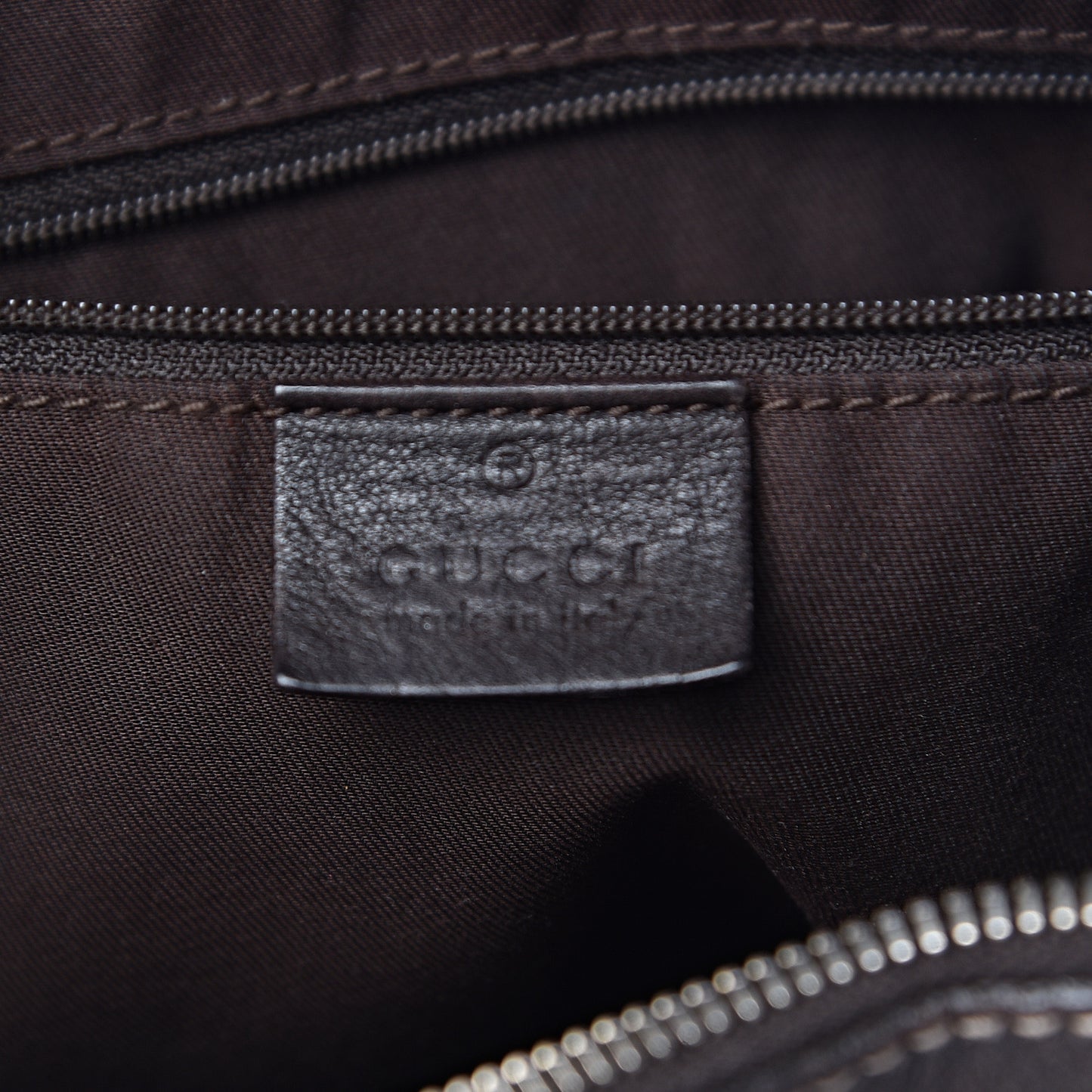 Monogram Large D Gold Hobo Dark Brown