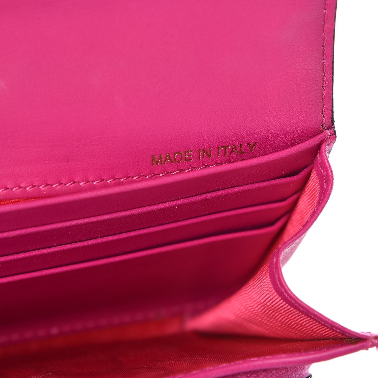 Valentino Garavani Calfskin Rockstud Wristlet Travel Wallet Fuxia 7 of 12