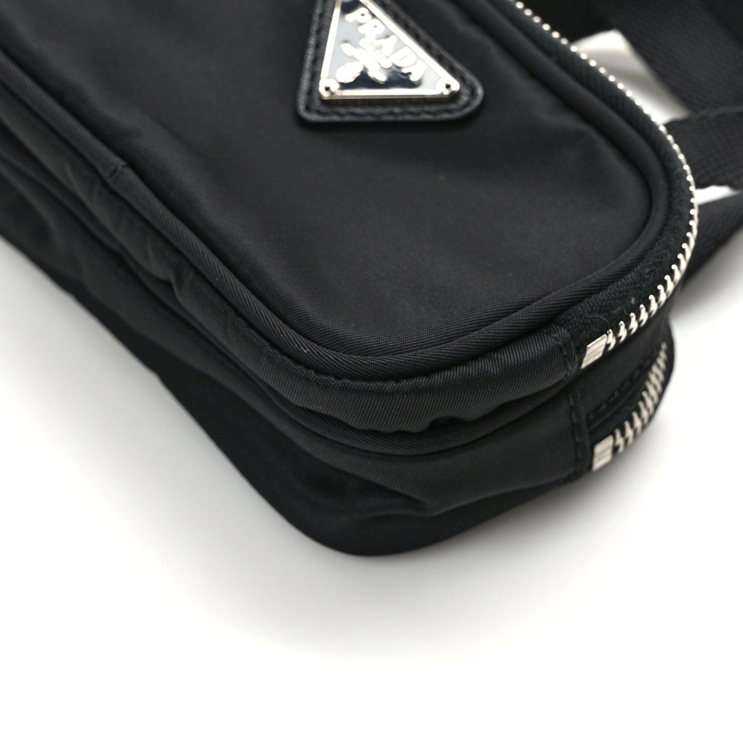 Nylon Saffiano Mini Top Handle Bag Black