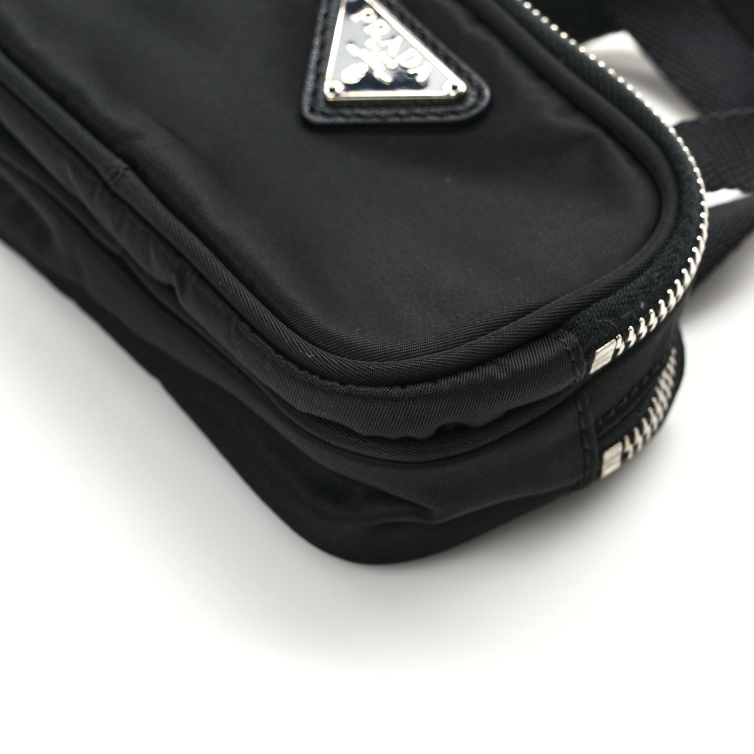 Prada Nylon Saffiano Mini Top Handle Bag Black 12 of 14