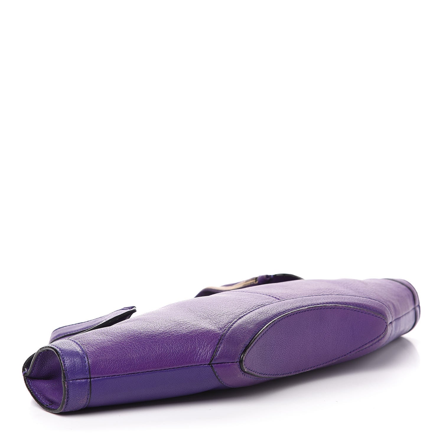 Alexander McQueen Calfskin De Manta Clutch Purple 4 of 12