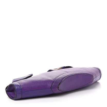 Alexander McQueen Calfskin De Manta Clutch Purple 4 of 12