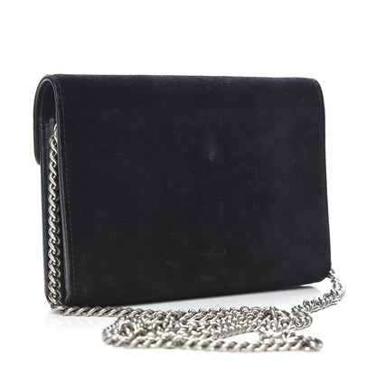 Gucci Suede Mini Dionysus Chain Wallet Black 3 of 9