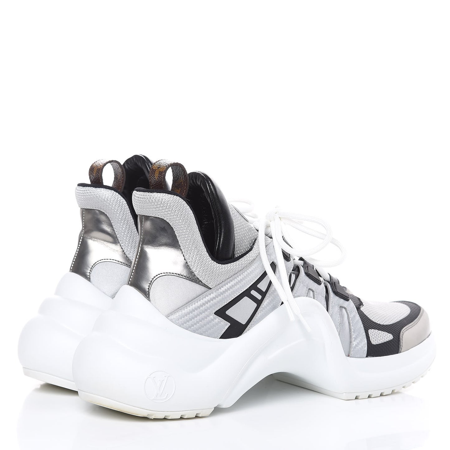 Calfskin Technical Nylon LV Archlight Sneaker 42 White