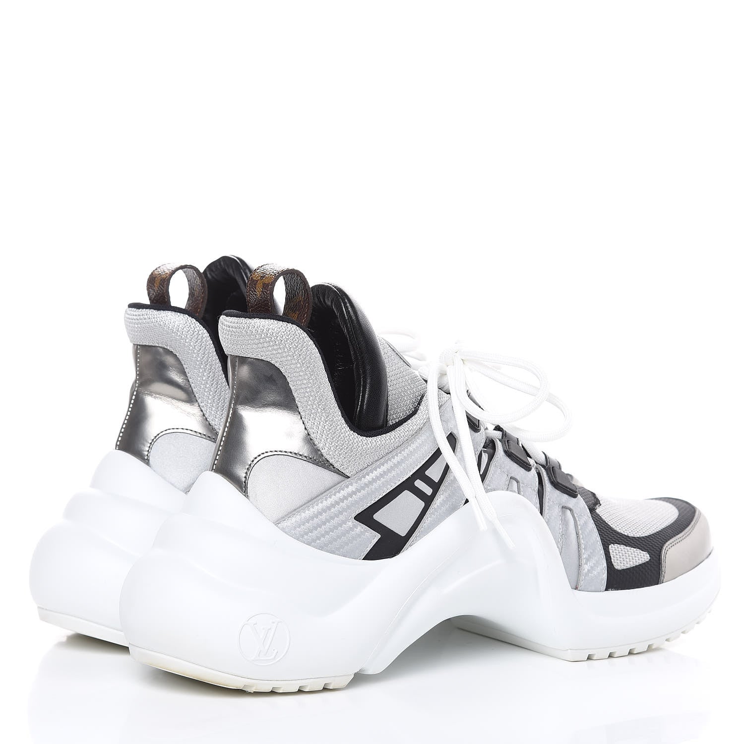 Louis Vuitton Calfskin Technical Nylon LV Archlight Sneaker 42 White 4 of 12