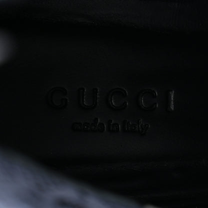 Gucci Technical Jersey Knit GG Monogram Square G 75mm Ankle Boots 38 Black Great White 8 of 9