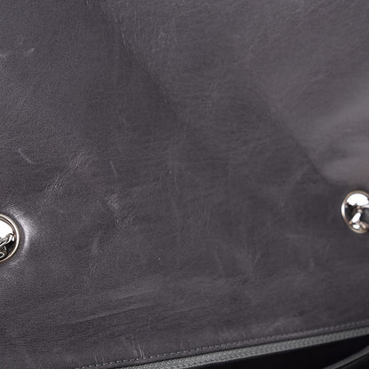 Chanel Lambskin Quilted Jumbo Single Flap Grey 9 of 12