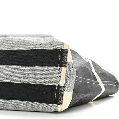 Burberry Coated Canvas Mega Check Medium Doodle Tote Black White 9 of 10