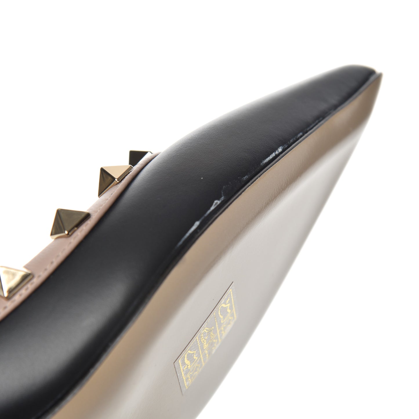 Nappa Rockstud 50mm Pumps 37 Black Poudre