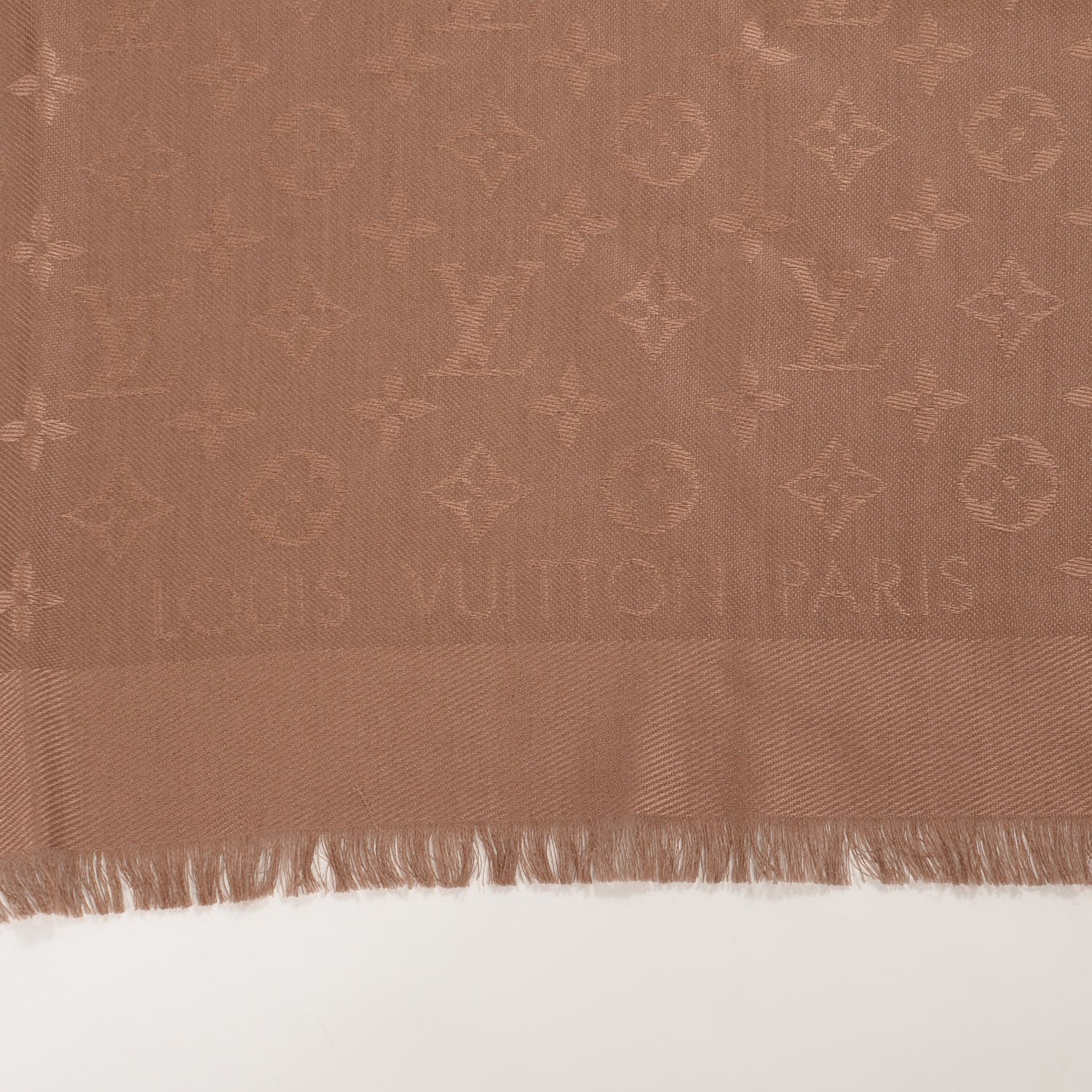 Louis Vuitton Silk Wool Monogram Shawl Dune 6 of 6