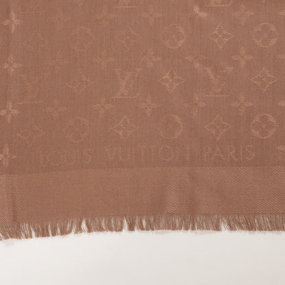 Louis Vuitton Silk Wool Monogram Shawl Dune 6 of 6