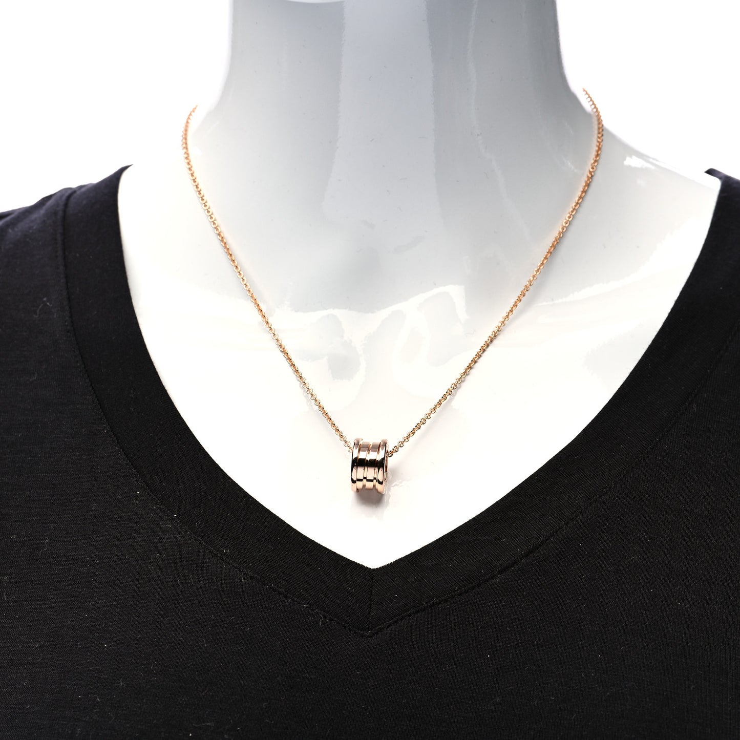 18K Rose Gold B.Zero1 Pendant Necklace