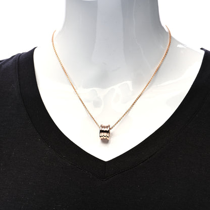 Bulgari 18K Rose Gold B.Zero1 Pendant Necklace 3 of 7