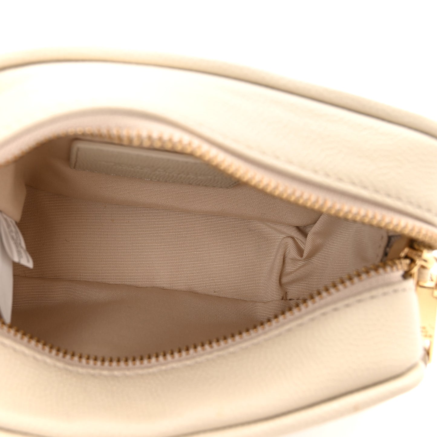 Calfskin Quilted Pearl The Softshot 17 Crossbody Oatmilk
