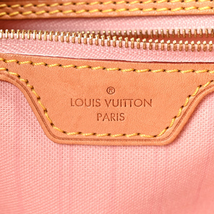 Louis Vuitton Damier Azur Delightful MM Rose Ballerine 6 of 11