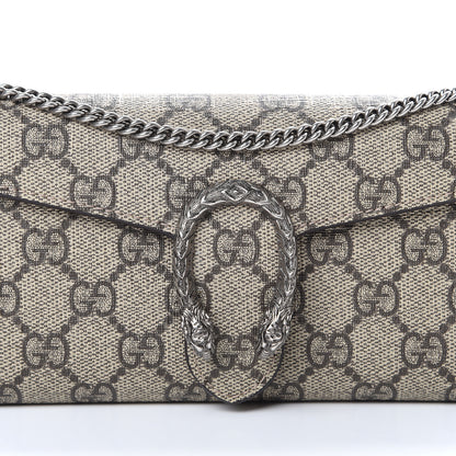 Gucci GG Supreme Monogram Dionysus Chain Clutch Wallet Beige Taupe 8 of 11
