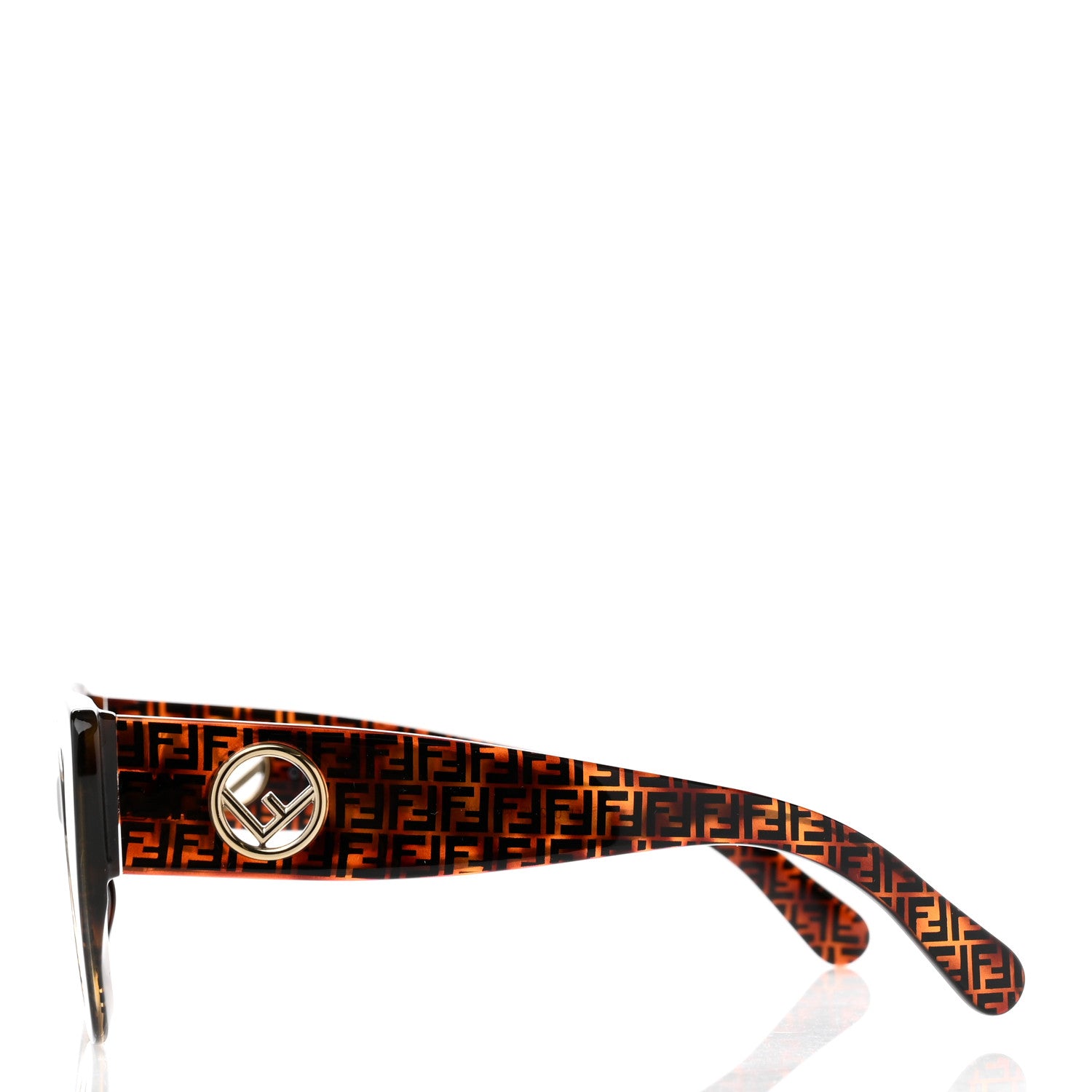 Fendi Acetate F is Fendi FF 51mm Cat Eye Sunglasses 0327/S Tortoise Camouflage 3 of 8