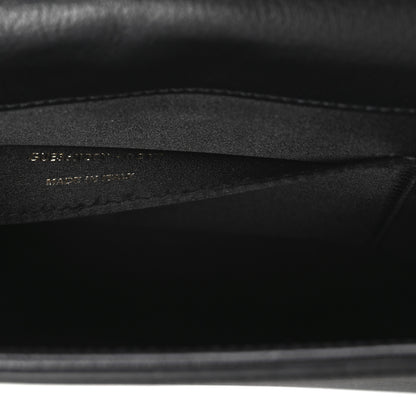 Saint Laurent Goatskin Monogram Large Belle De Jour Clutch Black 7 of 7