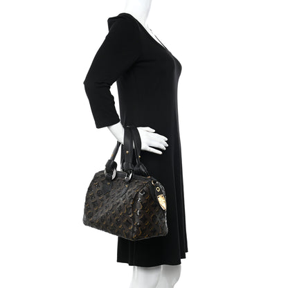 Louis Vuitton Monogram Sequins Eclipse Speedy 28 Black 2 of 10