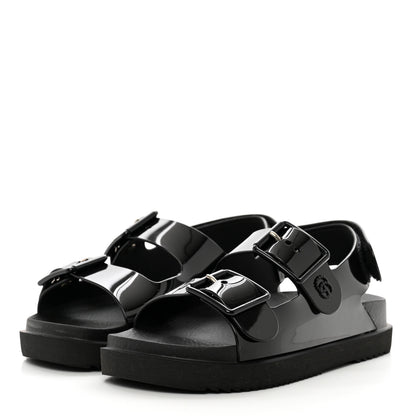 Gucci Rubber Mini Double G Womens Isla Dad Sandals 35 Black 3 of 8