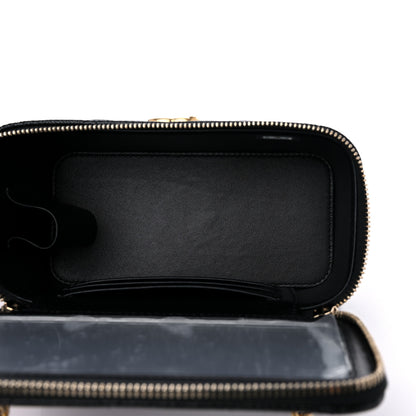Chanel Caviar Quilted Sweetheart Vanity Case Black 5 of 10