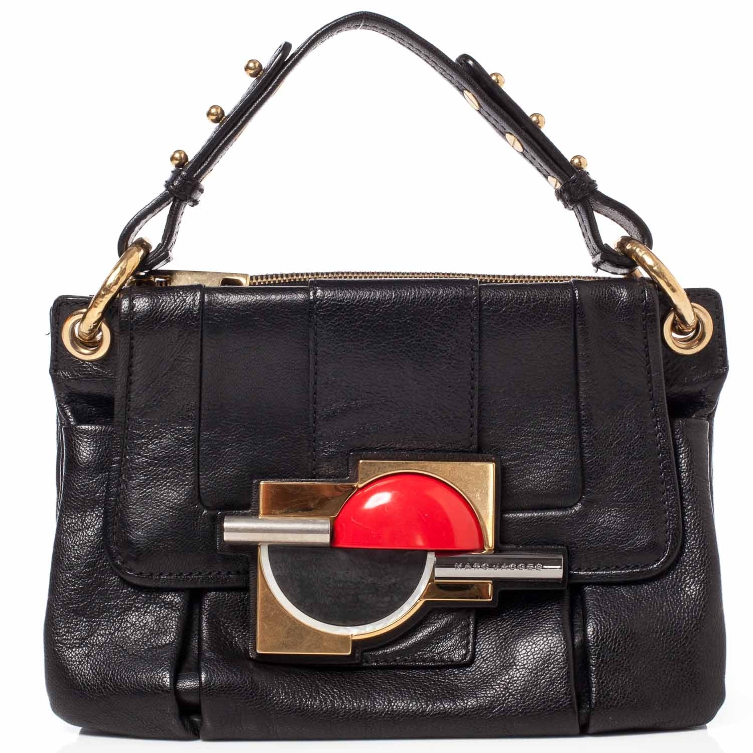 Marc Jacobs Leather Stones Paloma Bag Black 1 of 10