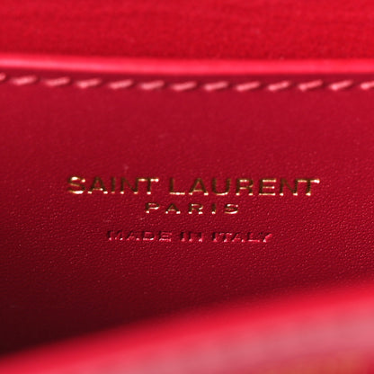 Saint Laurent Box Calfskin Mini Voltaire Shoulder Bag Raspberry Pink 6 of 10