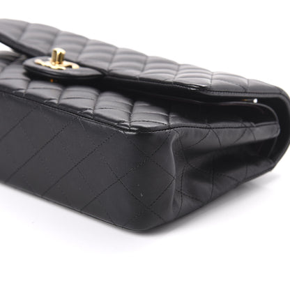 Chanel Lambskin Quilted Medium Double Flap Black 7 of 12