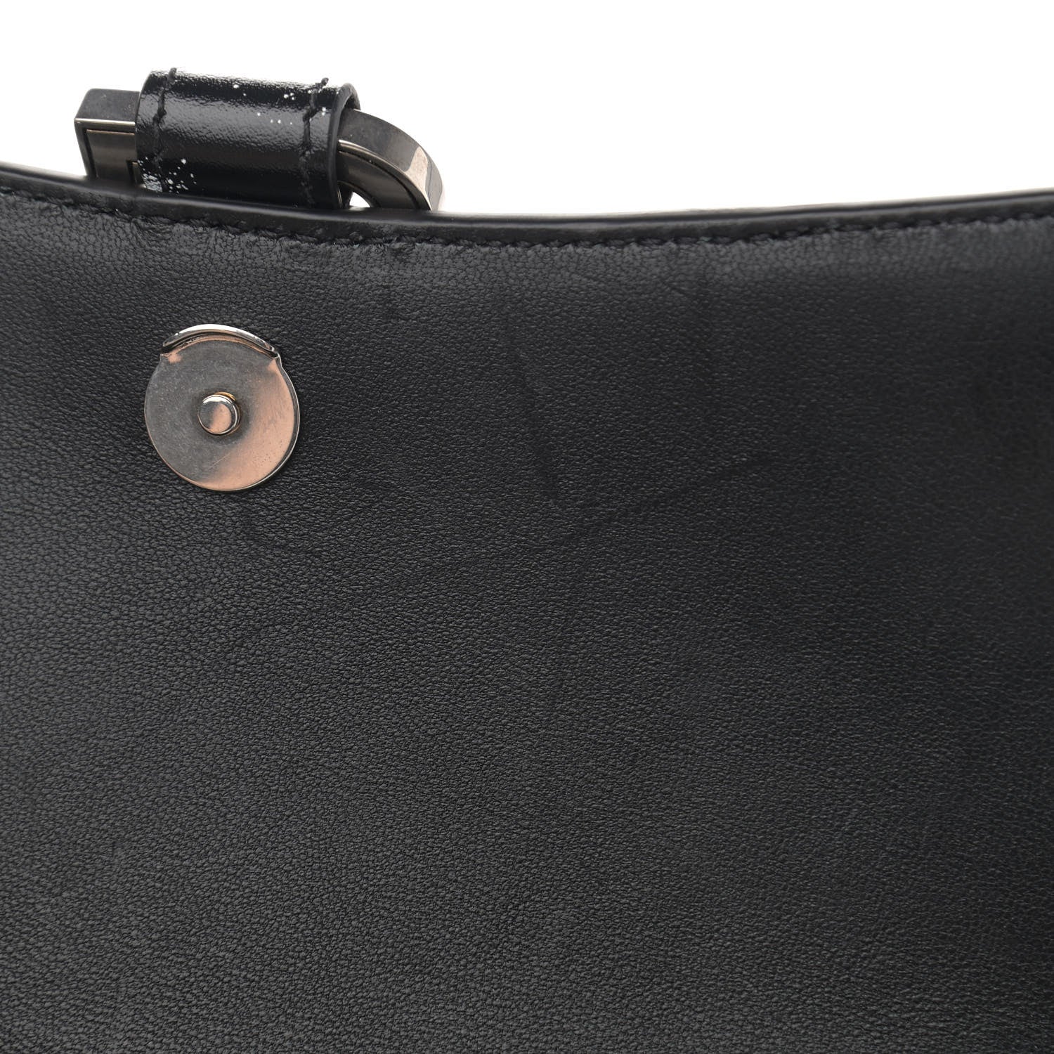 Balenciaga Shiny Box Calfskin Polka Dot Hourglass Chain Bag Black White 12 of 12