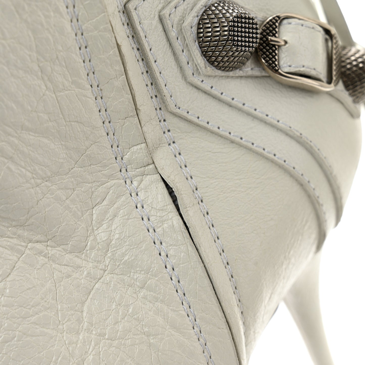 Agneau Arena Cagole 90mm Boots 37 Optic White Silver