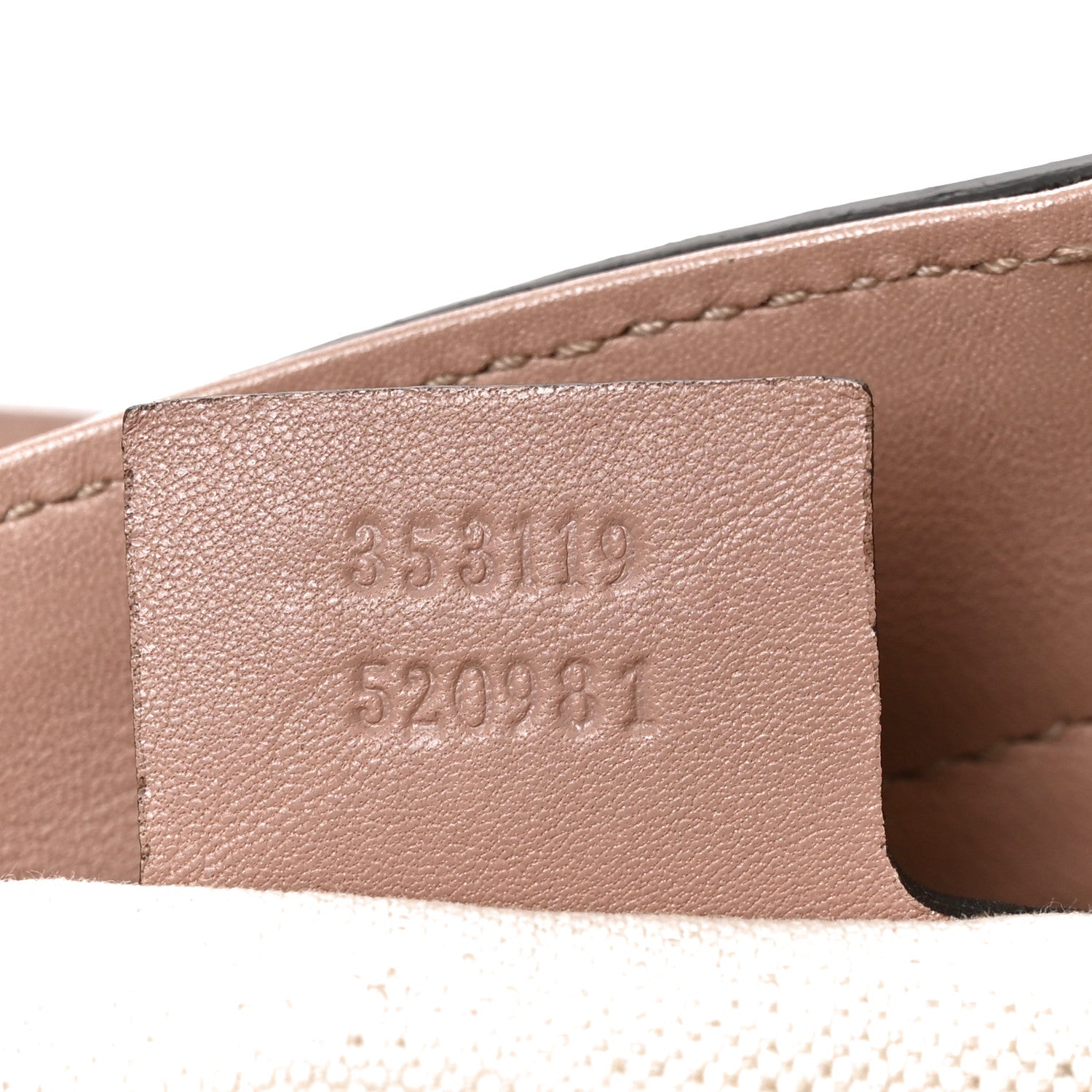 Gucci Guccissima Small Bree Zippered Tote Soft Pink 6 of 9