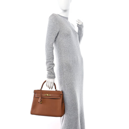 Hermes Togo Kelly Retourne 32 Gold 2 of 13