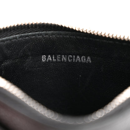 Balenciaga Calfskin Hourglass Long Coin Case Card Holder Black 6 of 8