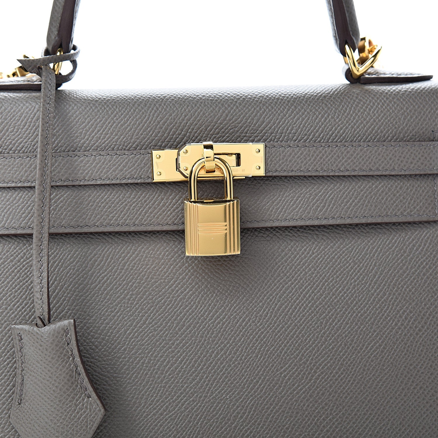 Hermes Epsom Kelly Sellier 25 Etain 7 of 10