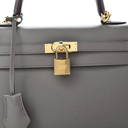 Hermes Epsom Kelly Sellier 25 Etain 7 of 10
