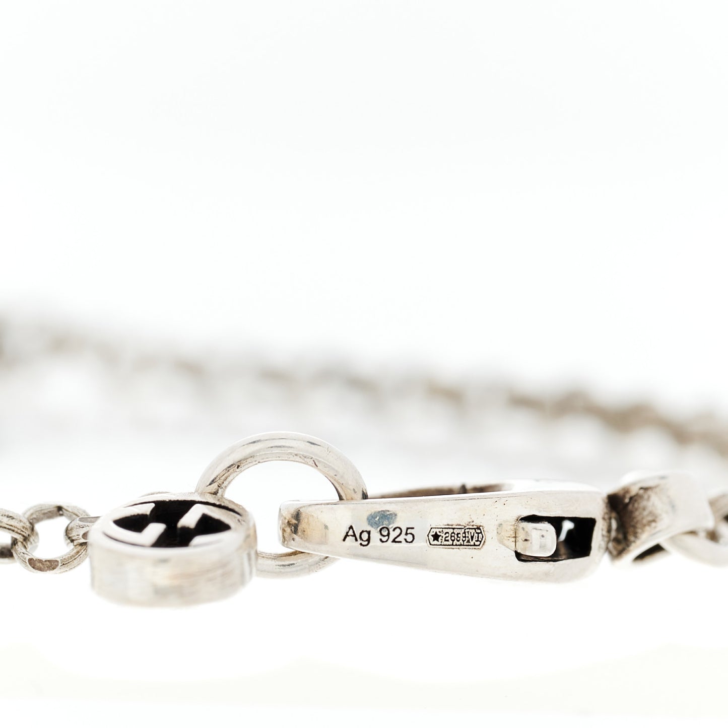 Sterling Silver Double G Key Bracelet