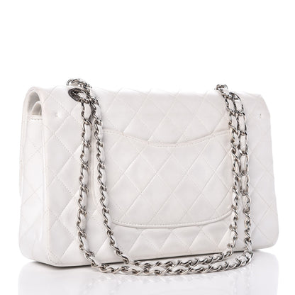 Chanel Lambskin Quilted Medium Double Flap White 4 of 16